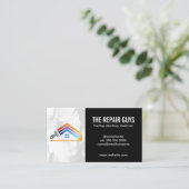 Zuhause-Reparaturlogo | Einheit-Reparatur Visitenkarte (Stehend Vorderseite)