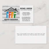 Zuhause-Reparaturlogo | Generalunternehmer Visitenkarte (Vorne/Hinten)