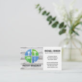 Zuhause-Reparatursymbole | Holz Visitenkarte (Stehend Vorderseite)