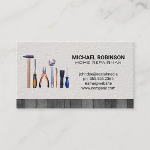 Zuhause-Reparaturwerkzeuge EinheitenFixierer Visitenkarte
