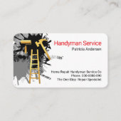 Zuhause Reparaturwerkzeuge für Handyman Visitenkarte (Vorderseite)