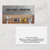 Zuhause-Reparaturwerkzeuge | Metal Wood Visitenkarte (Vorne/Hinten)