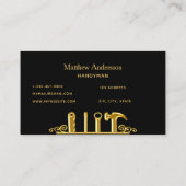 Zuhause-Reparaturwerkzeuge Visitenkarte (Rückseite)