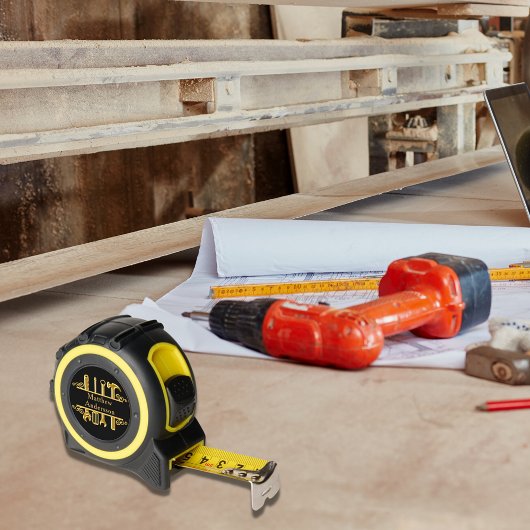 Zuhause repariert den Namen von Black Gold Tools Maßband