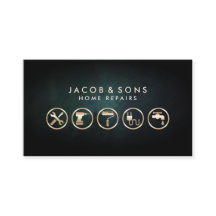 Zuhause repariert Gold Icons Türkis Grunge Textur