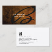 Zuhause repariert Handelskompetenz Braune Grunge M Visitenkarte (Vorne/Hinten)