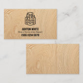 Zuhause-Restaurierung Imitate Sperrholz Visitenkarte (Vorne/Hinten)