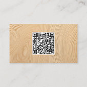Zuhause-Restaurierung Sperrholz Custom QR Visitenkarte (Rückseite)