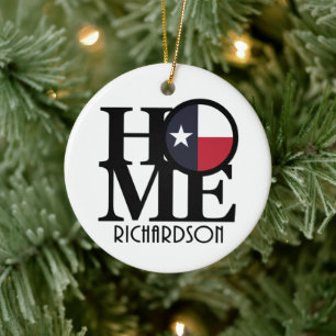 ZUHAUSE Richardson Texas Keramik Ornament
