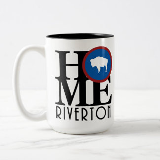 ZUHAUSE Riverton Wyoming 15oz Zweifarbige Tasse
