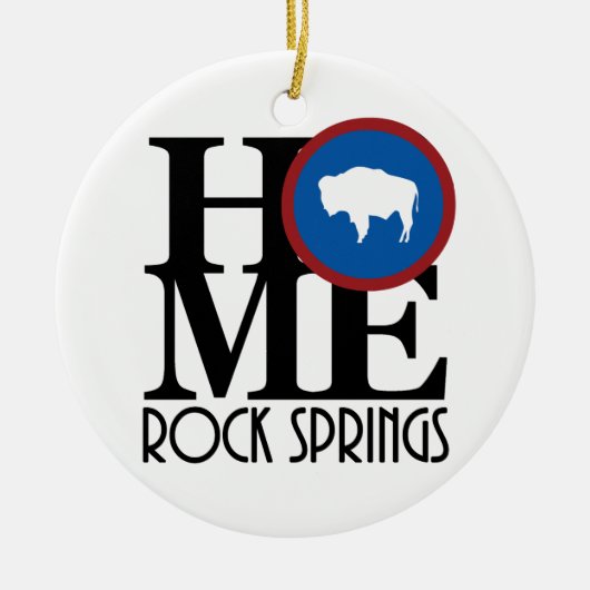 ZUHAUSE Rock Springs Keramik Ornament (Vorne)