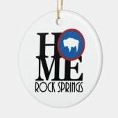 ZUHAUSE Rock Springs Wyoming Keramik Ornament (Links)