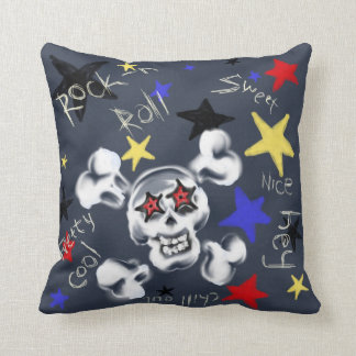 Zuhause - Rock'n'Roll Skull Kissen