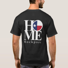 ZUHAUSE Rockport Texas Black T-Shirt