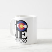 ZUHAUSE Rocky Ford Colorado 11oz Kaffeetasse (Vorderseite Links)