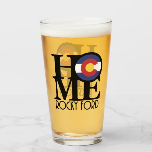 ZUHAUSE Rocky Ford Colorado Glas (Rückseite (gefüllt))