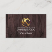 Zuhause Rollkarren-Reparaturwerkzeuge auf Holz Visitenkarte (Rückseite)