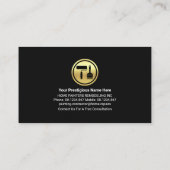 Zuhause-Roof-Linien Visitenkarte (Rückseite)