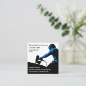 Zuhause Roofing Theme Business Cards Quadratische Visitenkarte (Stehend Vorderseite)