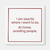 Zuhause (rot) magnet (Vorne)