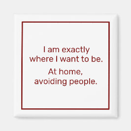 Zuhause (rot) magnet