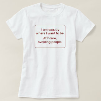 Zuhause (rot) T-Shirt