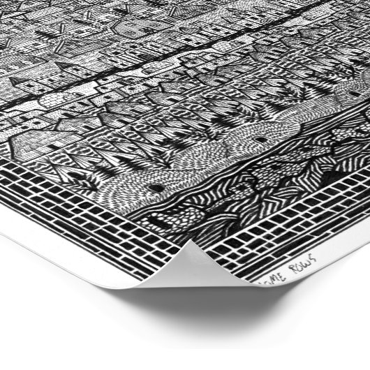 Zuhause Rows Poster (Ecke)