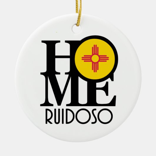 ZUHAUSE Ruidoso Keramik Ornament (Vorne)
