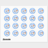 Zuhause Run Baseball Classic Round Stickers (Blatt)
