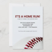 Zuhause Run Baseball Geburtstag Einladung (Vorderseite)