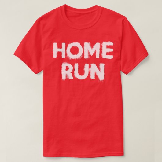 Zuhause Run Baseball T-Shirt (Design vorne)