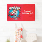 Zuhause Run Boy Baseball Birthday Bash Banner (Insitu)