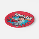 Zuhause Run Boy Baseball Birthday Bash Pappteller (Schrägansicht)