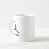 Zuhause Run Funny Mug Kaffeetasse (Vorderseite Links)