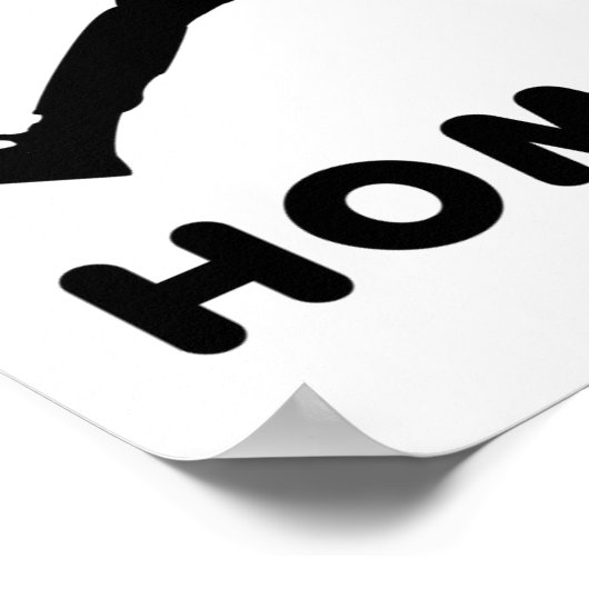 Zuhause Run Funny Poster (Ecke)