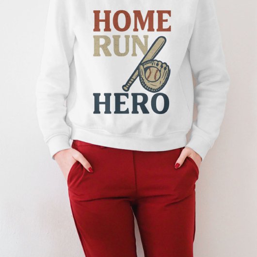 Zuhause Run Hero Baseball T-Shirt