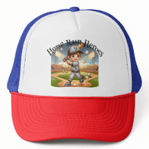 Zuhause Run Heroes Kids Baseball Hat
