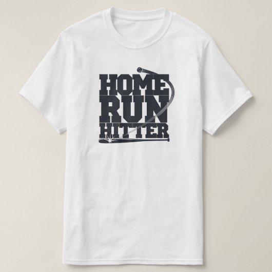 Zuhause-Run-Hitter, Baseball T-Shirt (Design vorne)
