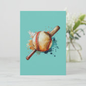 Zuhause Run Hues Einladung (Stehend Vorderseite)