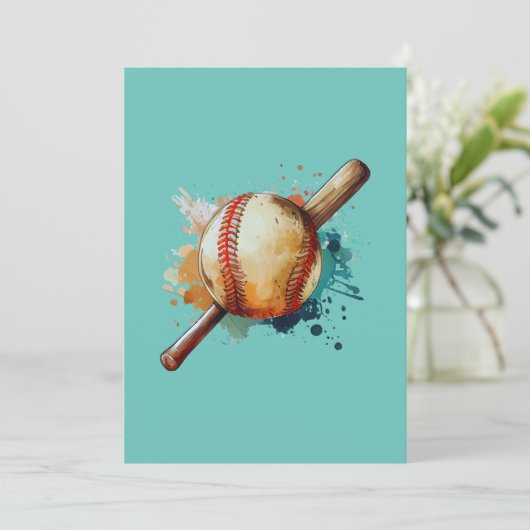 Zuhause Run Hues Einladung (Stehend Vorderseite)