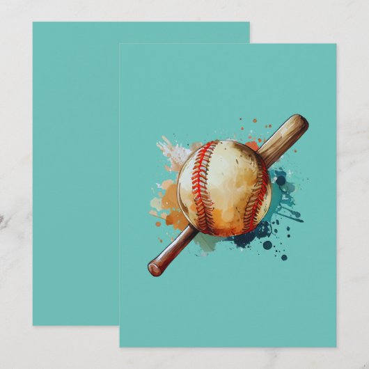 Zuhause Run Hues Einladung (Vorne/Hinten)