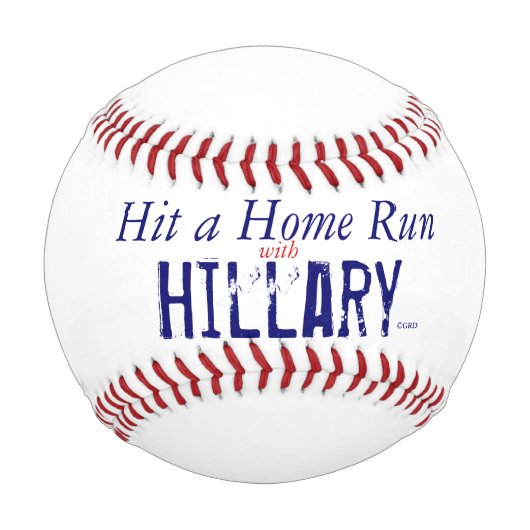 Zuhause Run with Hillary von Grassrootsdesigns4u Baseball (Vorderseite)