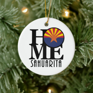 ZUHAUSE Sahuarita Arizona Keramik Ornament