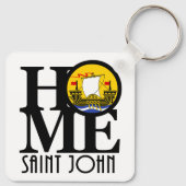 ZUHAUSE Saint John New Brunswick Kanada Schlüsselanhänger (Rückseite)