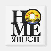 ZUHAUSE Saint John New Brunswick Magnet (Vorne)