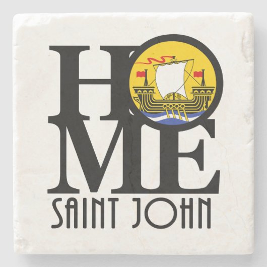 ZUHAUSE Saint John New Brunswick Steinuntersetzer (Vorderseite)