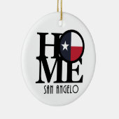 ZUHAUSE San Angelo Keramik Ornament (Rechts)