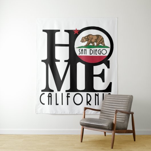 ZUHAUSE San Diego Wandteppich (Beispiel)