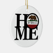 ZUHAUSE San Francisco CA Keramik Ornament (Rechts)