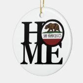 ZUHAUSE San Francisco CA Keramik Ornament (Links)
